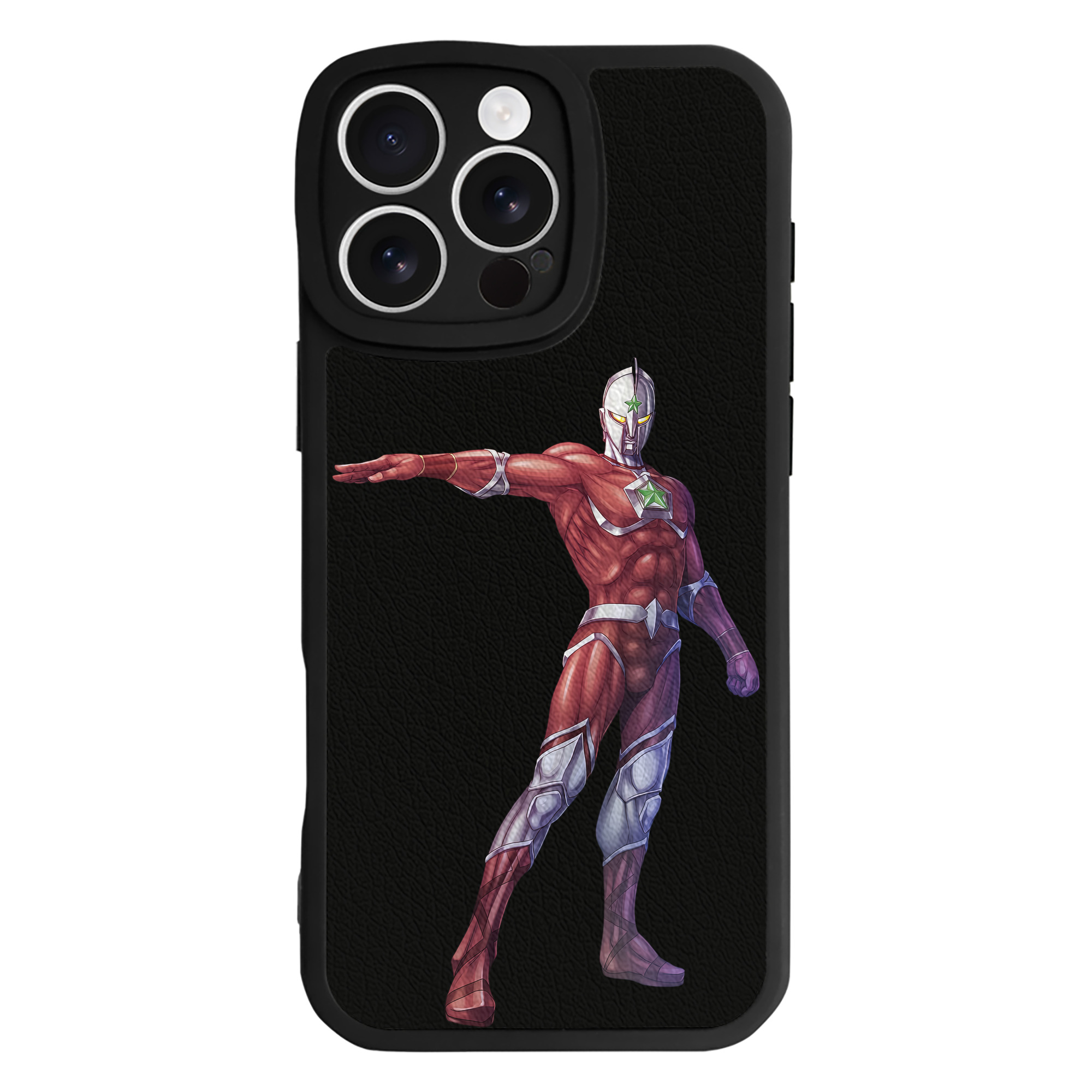 （画像用） ウルトラマン Ultraman 【iPhone 16シリーズ対応】シリコンスマホケース（レザー調） 材質：シリコン